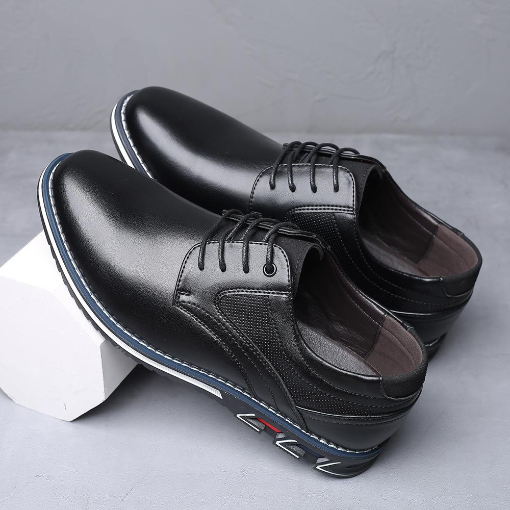 Men's Casual Leather Shoes Men Retro Lace-up Business Shoe Mens Outdoor Driving Flats EU Sizes 37-48