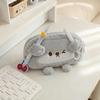 Cute Little Otter Penguin Plush Pen Bag, Large Capacity Pencil Case, Stationery Storage Bag School Supplies