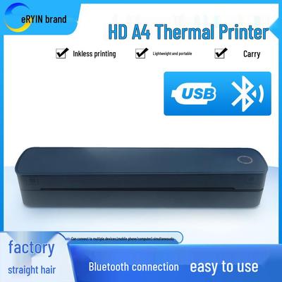 Portable Wireless A4 Thermal Printer for Home Use