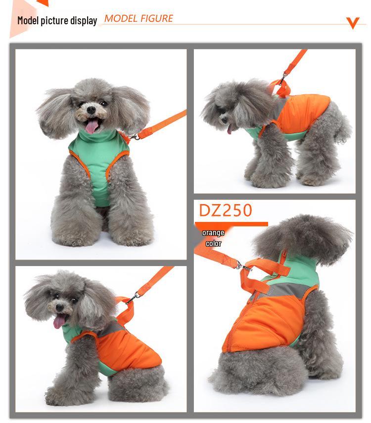 Autumn/Winter Warm Cotton Vest for Small Dogs and Cats - French Bulldog Windbreaker