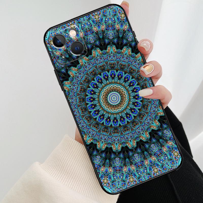 Floral Flower Mandala Design Phone Case For iPhone 17 Pro Max 14 13 12 11 15 16 Pro Max mini 16 15 Plus 16e 17 Air Cover