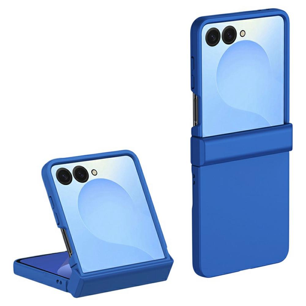 For Samsung Galaxy Z Flip7 5G Case Hinge Protection Skin-Touch PC Phone Cover - Black