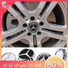 BWC1 New 2025 Hot 4PCS For Mercedes Benz Car Wheel Center Cap Hub Covers Badge For W204 W203 W205 W124 W221 C E S GLE CLC Class Acces
