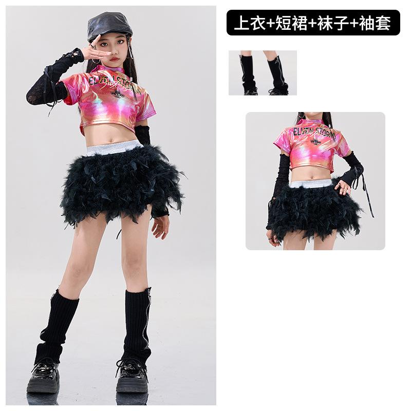 Girls Jazz Clothing Trendy Cool Handsome Children'S Street Dance Trendy Clothing Boys Hip Hop Hiphop New Year'S Day Performance Clothing