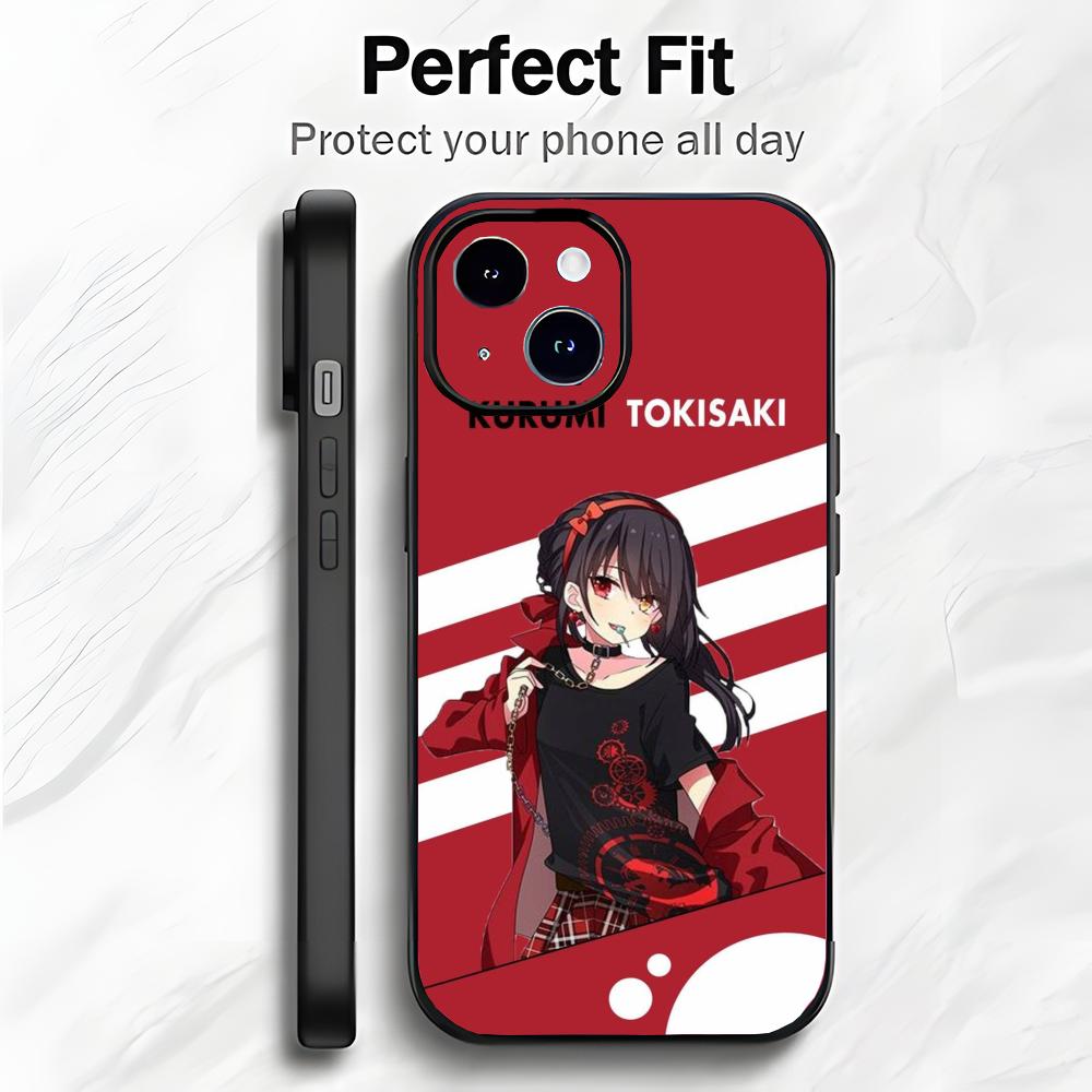Anime T-Tokisaki Kurumi D-Date A Live Phone Case Phone Case Soft Packaging Lightweight For iPhone17 16 15 14 13ProMax