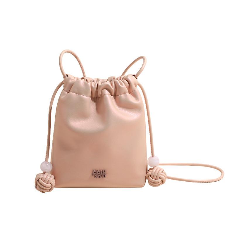 IELGY Fashion Simple Mobile Phone Lucky Bag Bag Lightweight Fresh Drawstring Hand Bag Crossbody