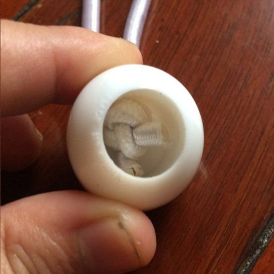 50Pcs Tarpaulin String Cords with Balls Portable Waterproof Tie Down Straps Tarpaulin Tensioner