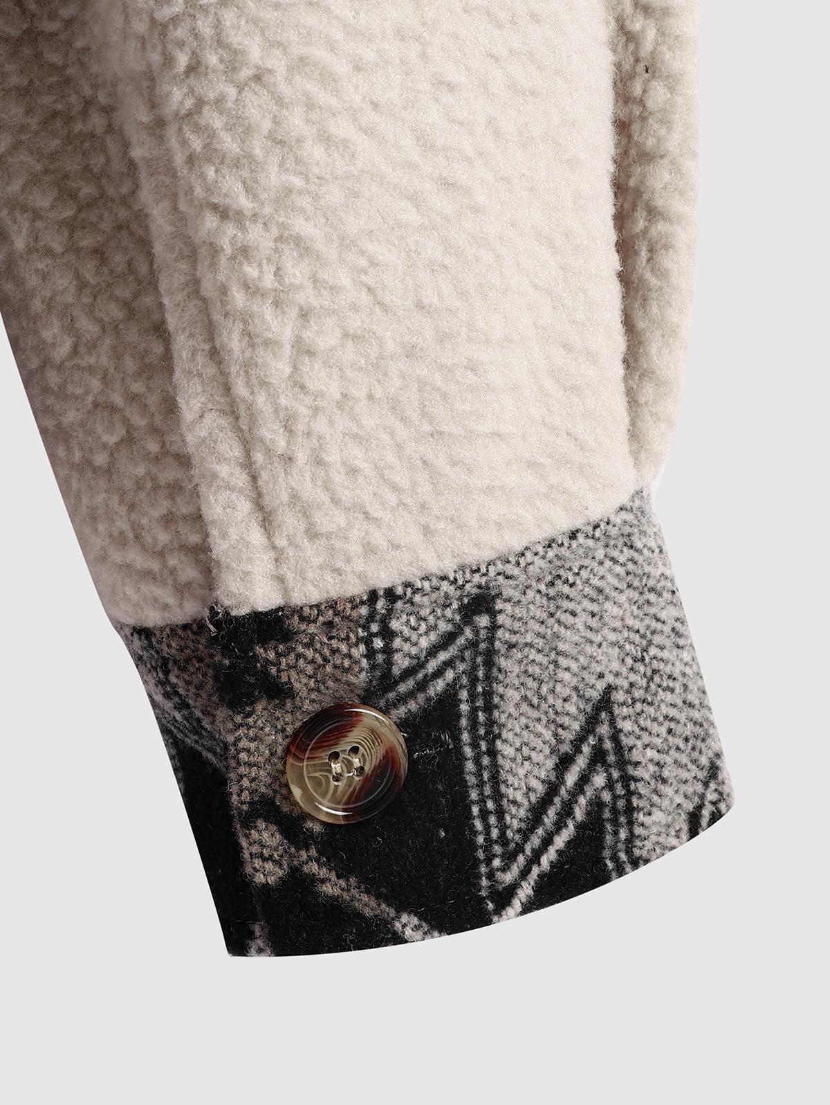 ZAFUL Мужская куртка из искусственного меха с отложным воротником — фото 3