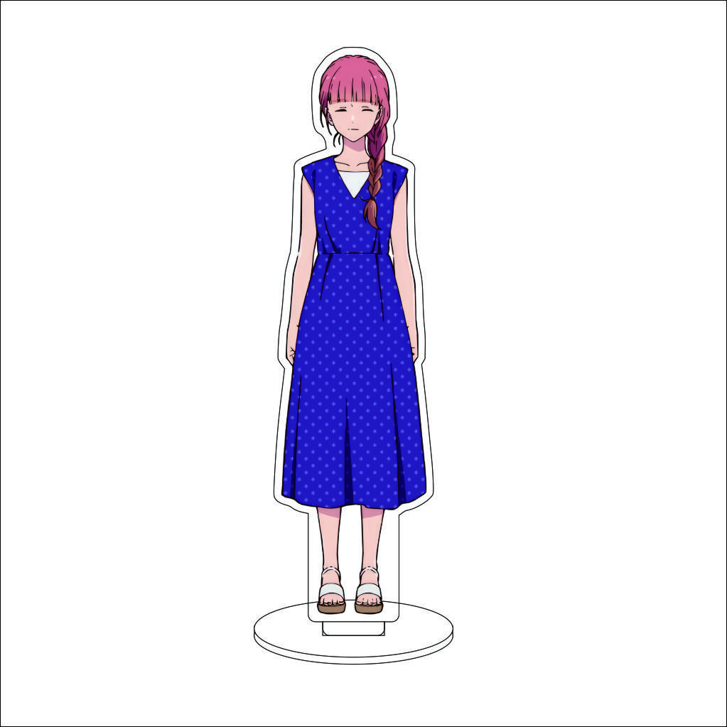 16CM Anime Summer Time Rendering Cosplay Acrylic Stand Ornaments Southern Hizuru Kofune Ushio Figure Stand Halloween Gifts