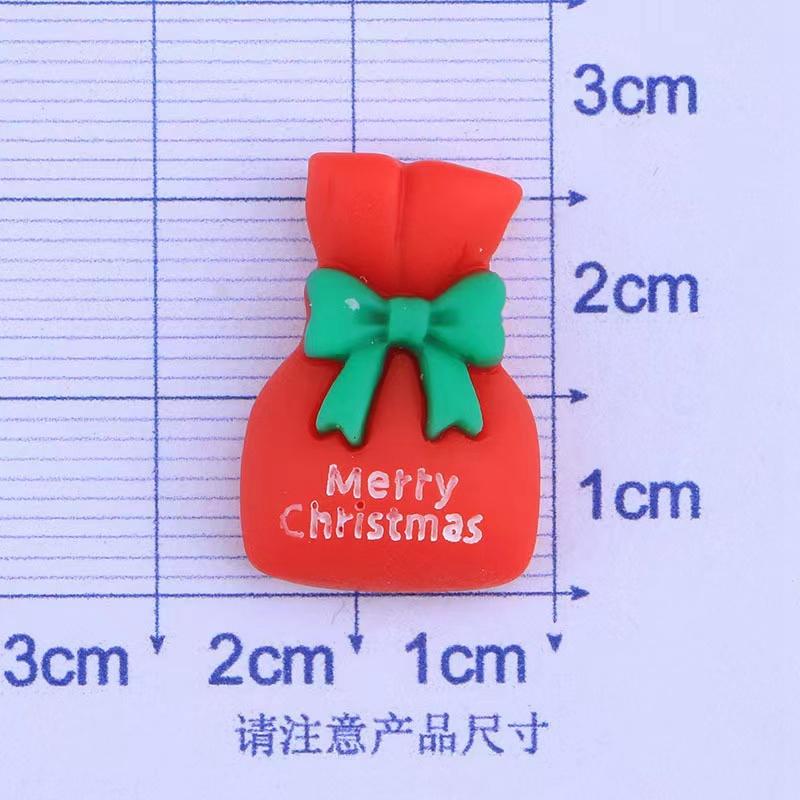 12Pcs New Cute Mini Christmas Series Flat Back Resin Cabochons Scrapbooking DIY Jewelry Craft Decoration Accessorie