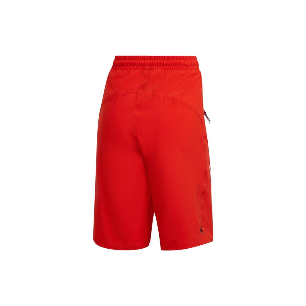 adidas Solid Color Lace-Up Sports Woven Shorts Women Shorts Orange-Red HA8904