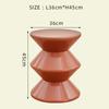 PP Hourglass Shape Stool As Bedside End Table, Space Efficient Entryway Bench