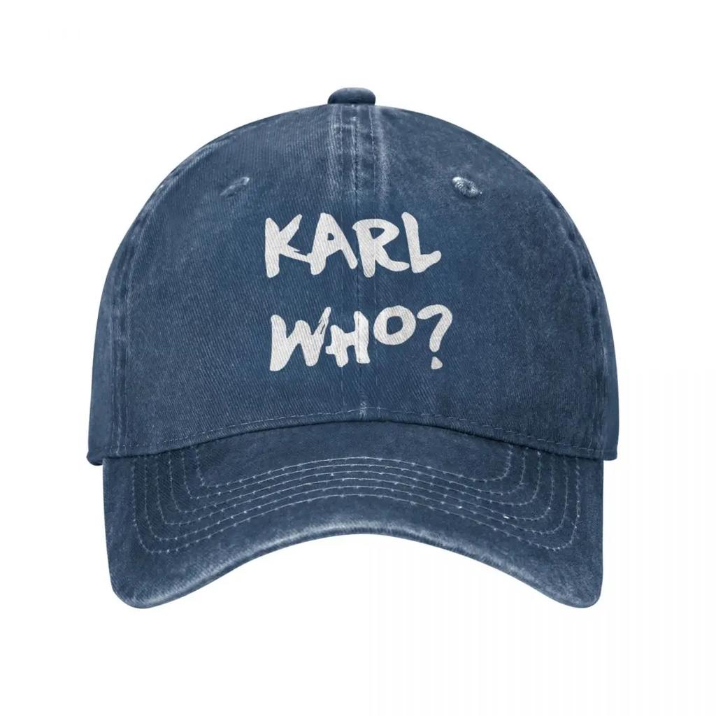 Vintage Who Slogan Baseball Cap Unisex Style Distressed Denim Headwear Who Swag Outdoor Running Golf Caps Hat
