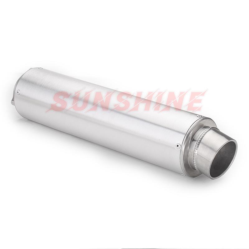 Motorcycle Exhaust Universal Pitbike Muffler Motorcross Modified Stainless Steel WRS Pipe For CB400 CB500F CB500X CBR300