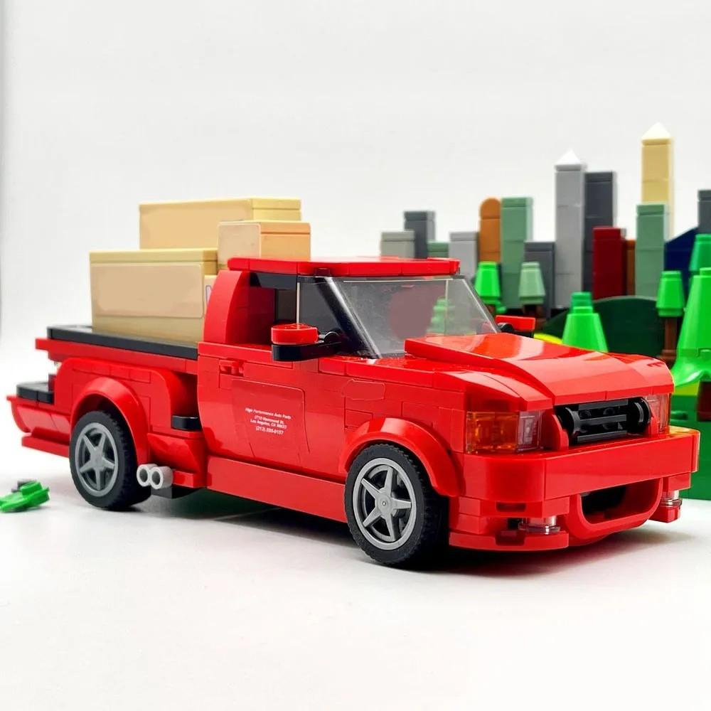 

poladeer 362 шт. F-150 Lightning серія чемпіон DIY гоночний автомобіль індивідуальна збірка будівельні блоки розвиваючі іграшки прикраси подарунок QR code