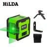 Mini 2-Line Green Laser Level - High Precision Floor-Mounted Projector