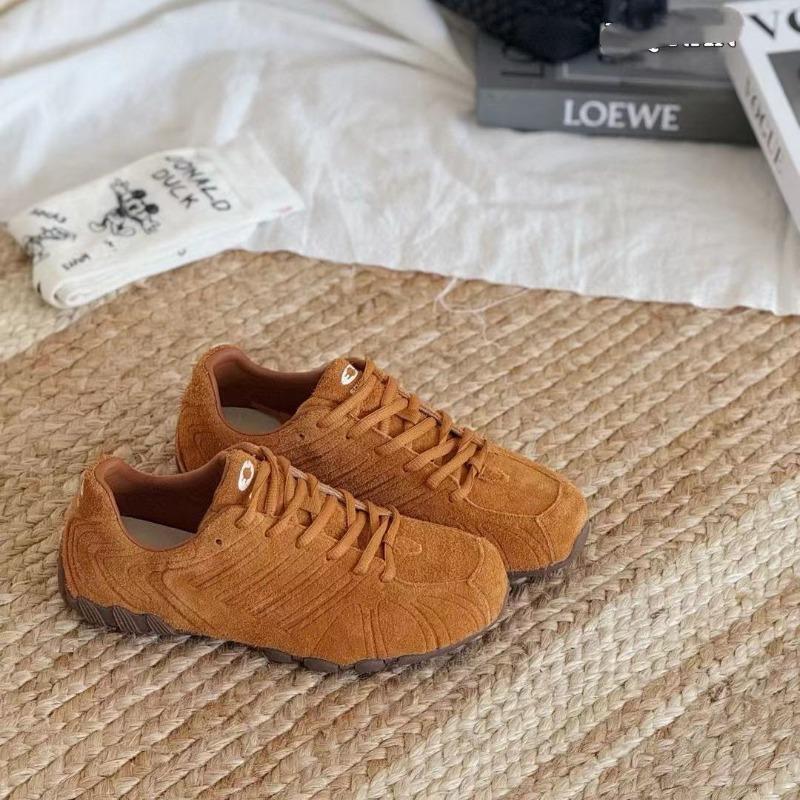 Chunxin matte cowhide women s retro soft sole light thick sole breathable versatile flat shoes casual shoes 35 оранжевый