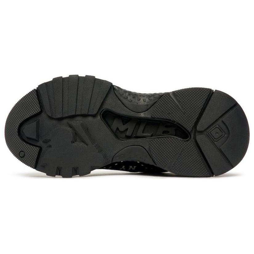 New MLB Big Ball Chunky Cushioning Anti Slip And Wear Resistant Low Top Chunky Sneakers Unisex Black White 3ASHMS13N-50BKS