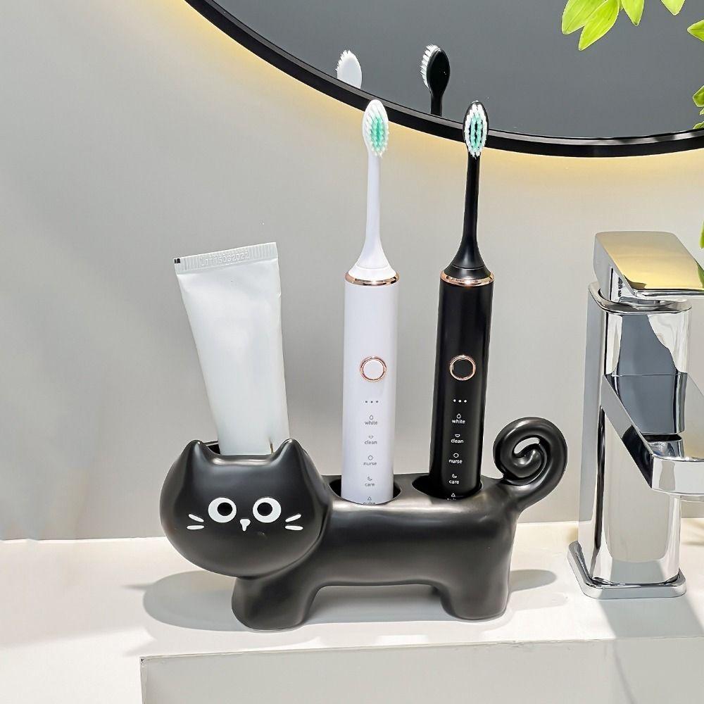 Waterproof Cartoon Cat Toothbrush Base Cute Electric Toothbrush Holder Home Use