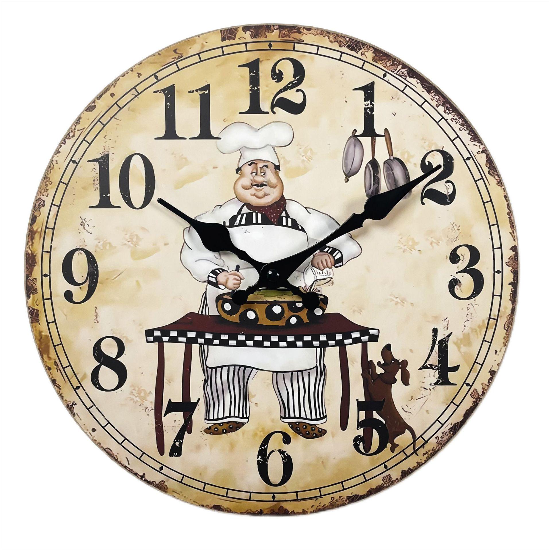 

12 Ретро Деревянные Настенные Часы для Гостиной - Бесшумный Дизайн