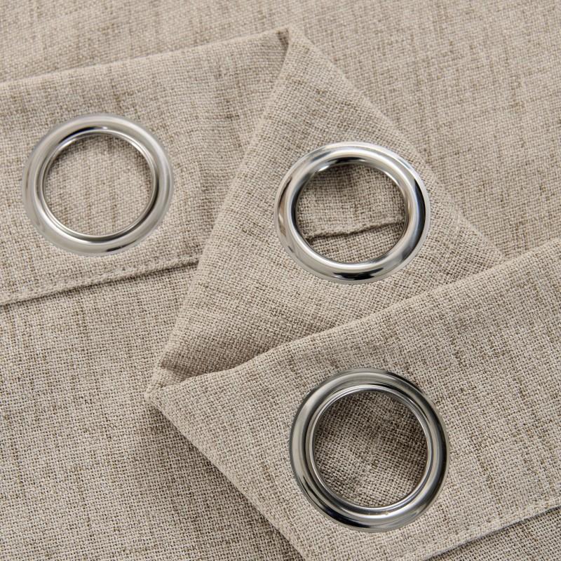 Textile Linen Yarn Bedroom Living Room Study Warm Solid Color, Curtains