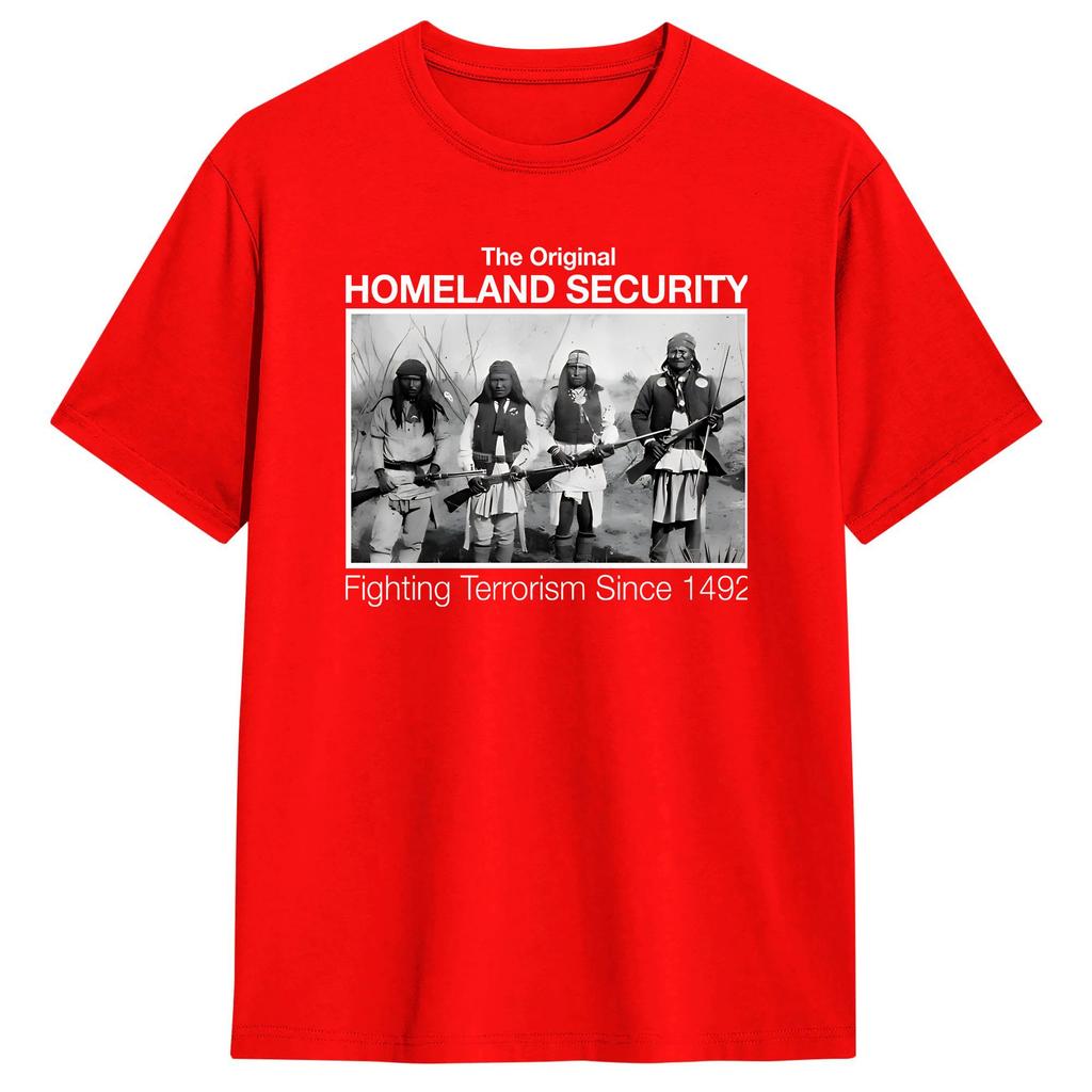 Homeland Security Fighting Terrorism T Shirt Summer Popular TShirts Pure Cotton Round Neck Clothing Short Sleeve Classic Tops