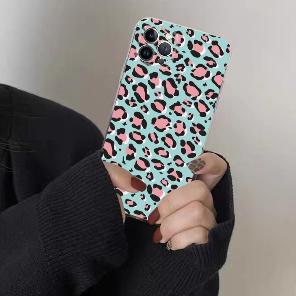 Leopardenmuster Handyhülle für iPhone 15 8 7 6 6S Plus X SE 2020 XR XS 14 11 12 13 Mini Pro Max Handyhülle