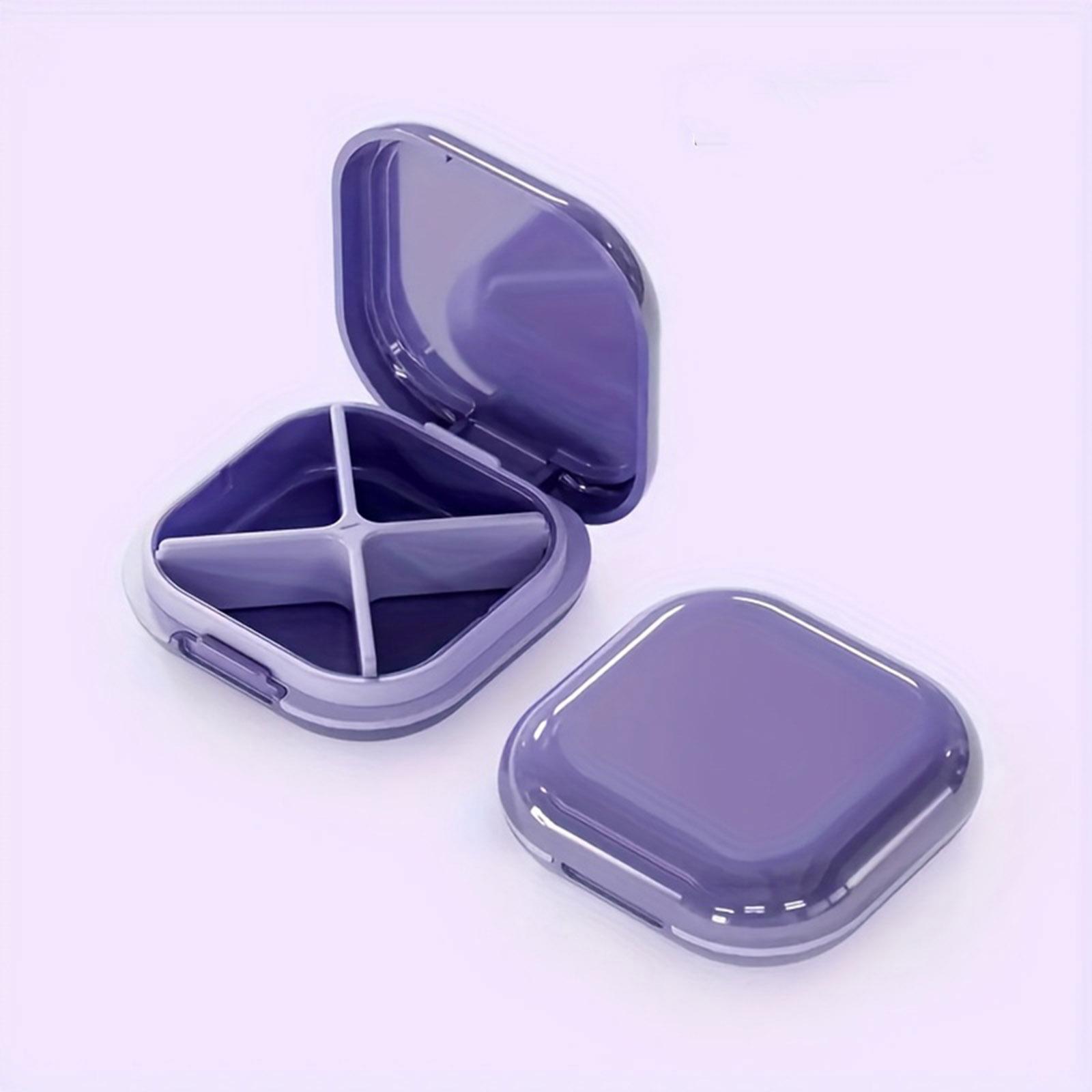 

Portable And Compact Travel Pills Organizer one size фіолетовий