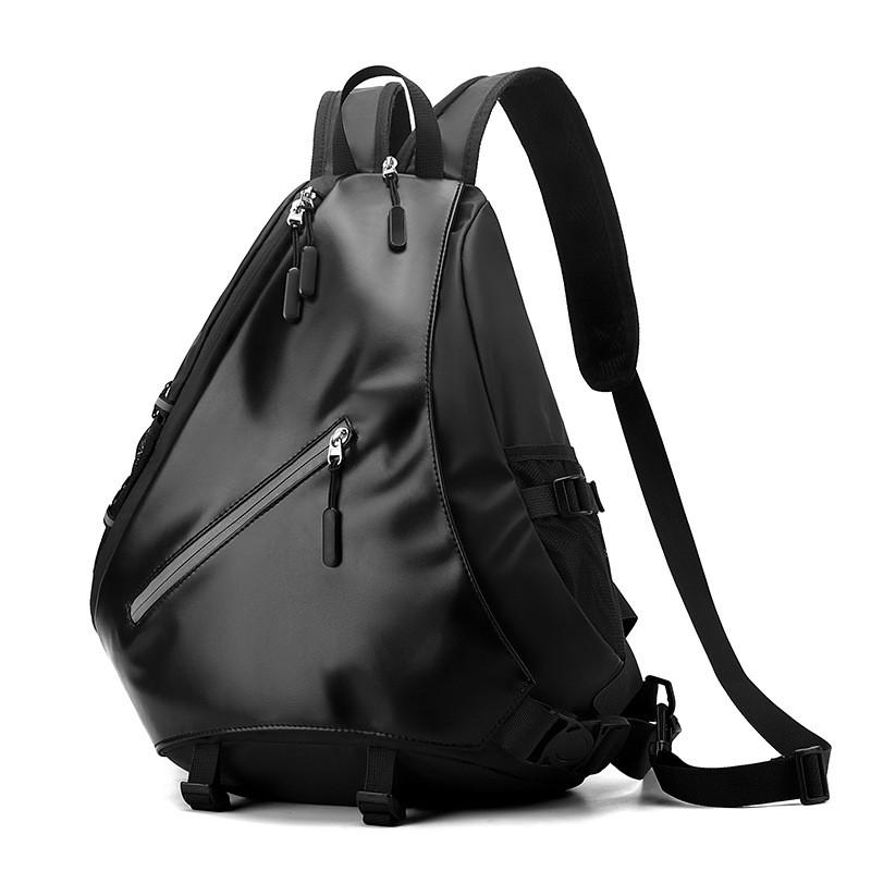 Minimalistischer Taktischer Leder-Rucksack für Herren mit Anti-Last-Entlastung für den täglichen Weg