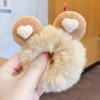 Herbst & Winter Neue Kinder Fleece Haargummis: Süße Katzenohren-Gummibänder, Hochelastische & Nicht-schädigende Warme Haaraccessoires für Mädchen