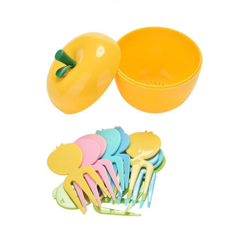 Apple Dessert Fork Set Storage Case