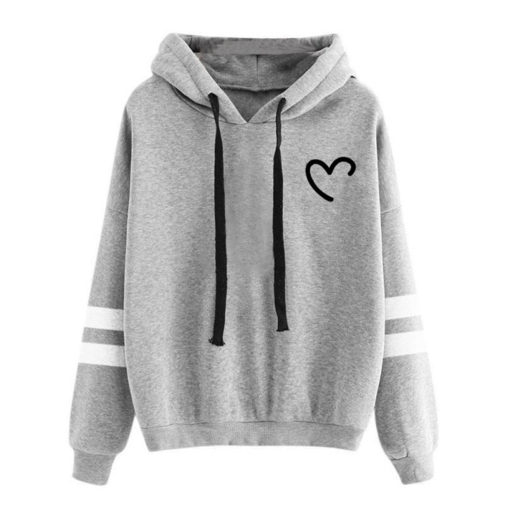 

2025 autumn and winter new European and American pattern printing long-sleeved hooded pullover casual sweater XXXL серый