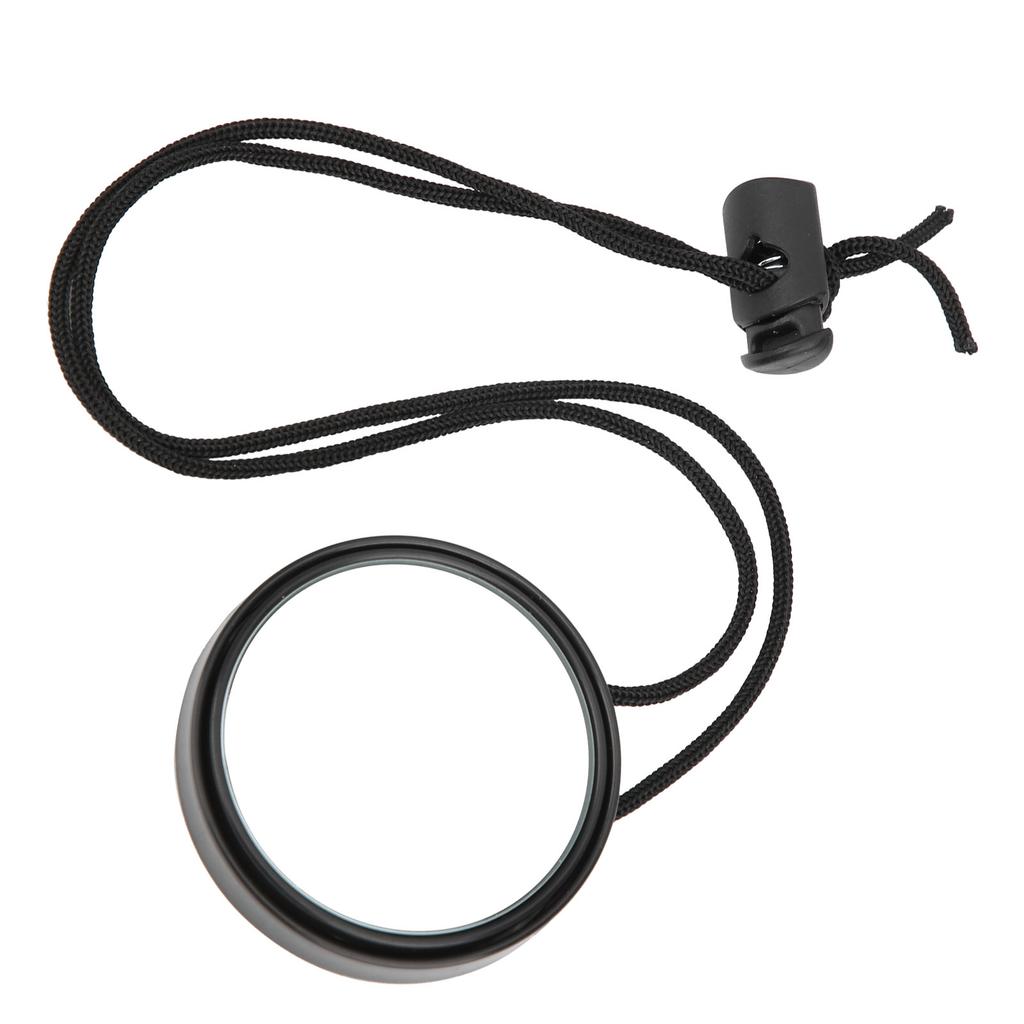 Diving Rearview Mirror 360 Degree Adjustable Rearview Mirror with Lanyard Diving AccessoryBlack