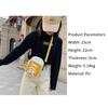 Korean Style Patchwork Canvas Crossbody Bag Women'S Bag Creative Student Shoulder Bag