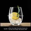 ZISIZ Large Capacity Oval Glass Cup