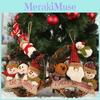 Jolly Christmas Decoration Bundle With Four Playful Figurine Wreaths Featuring Santa Snowman And Reindeer Styles
