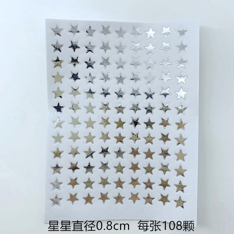 10 pcs Golden Star Reward Stickers Self-Adhesive Gold Star Stickers for Classroom Teacher