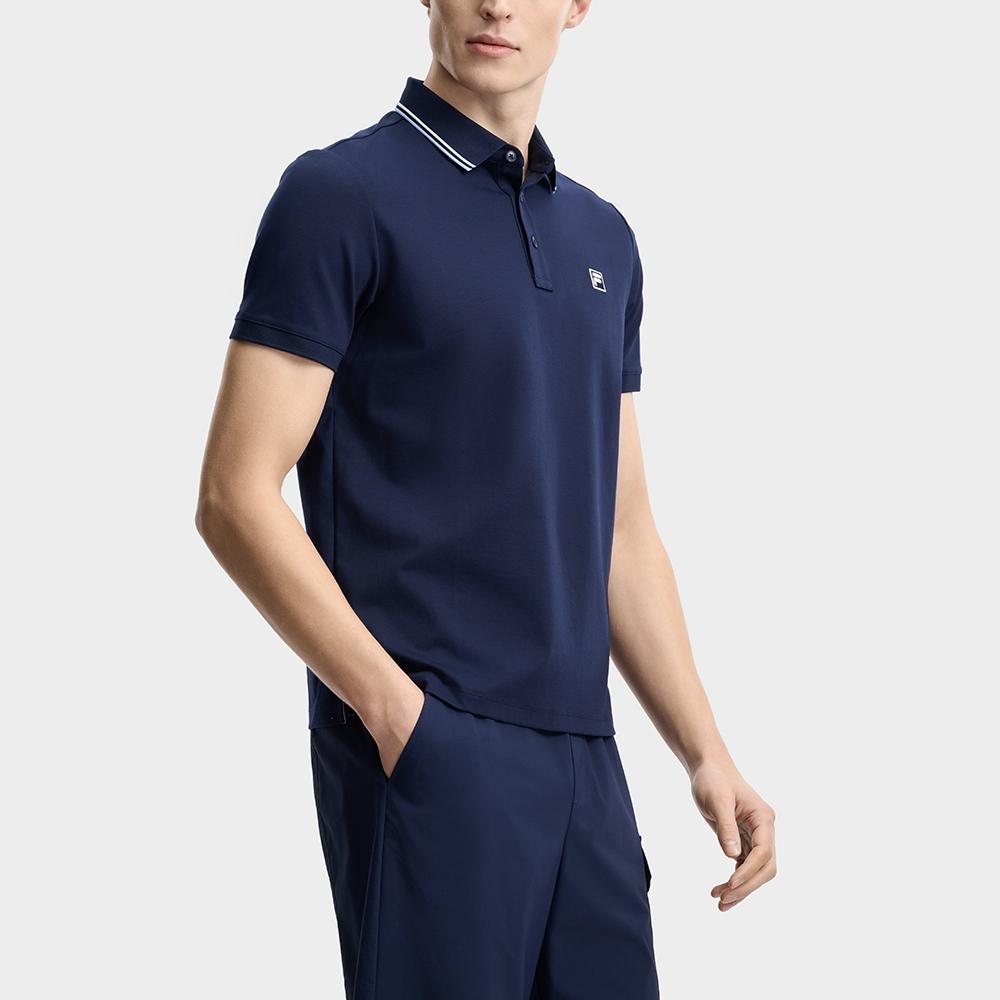FILA Heritage Basic Knit Pullover Short Sleeve Polo Shirt Men tops F11M628110F-DB