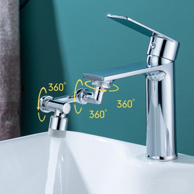 Universals Splash Filter Faucet 1080° Rotating Faucet Aerator Swivels Faucet Extender Aerator Faucets Bubblers Enduring