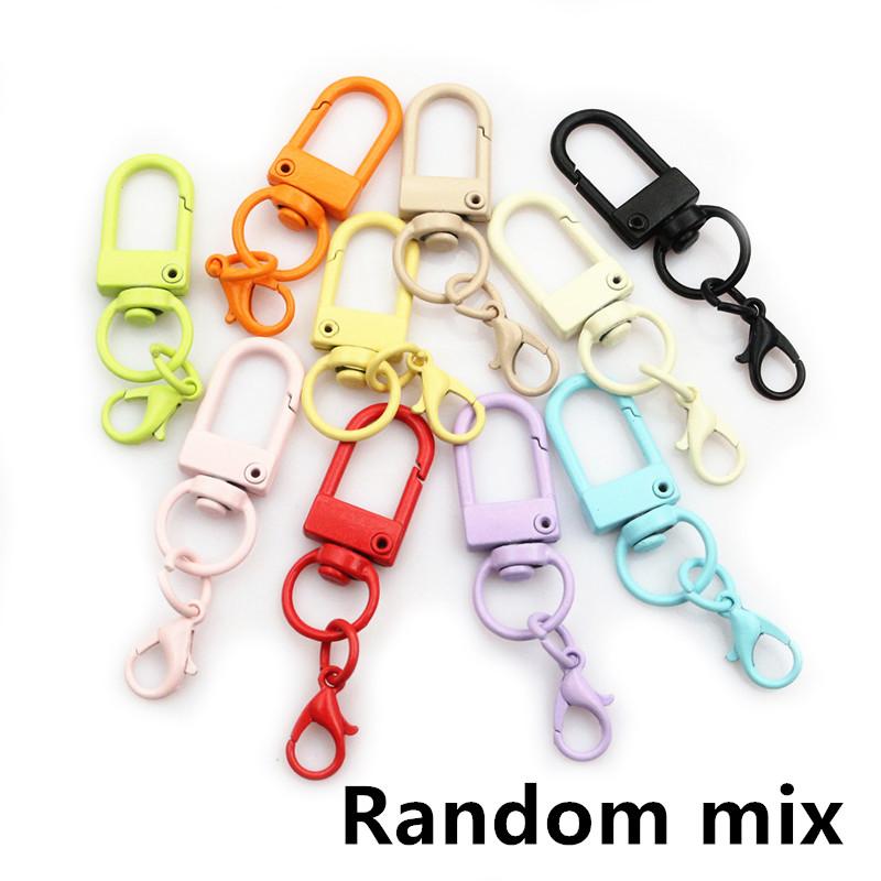 10pcs Snap Lobster Clasp Hooks Gold Silver Plated 5 Colors DIY Jewelry Making Findings for Keychain Neckalce Bracelet Supplies