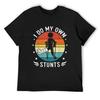 Broken Foot Do My Own Stunts Funny Ankle Injury Get Well T-Shirt Funny T-shirts Man T-shirt Men T Shirts