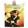 Comfortable Johnny Hallyday rock legend Blanket Accessories Room Decorative Blanket Throw Ultra-Soft Flannel for Couch