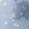 New Cute Panda Embroidery Outdoor Double-sided Fisherman's Hat Men's and Women's Spring and Summer Basin Hat Casual Sun Hat