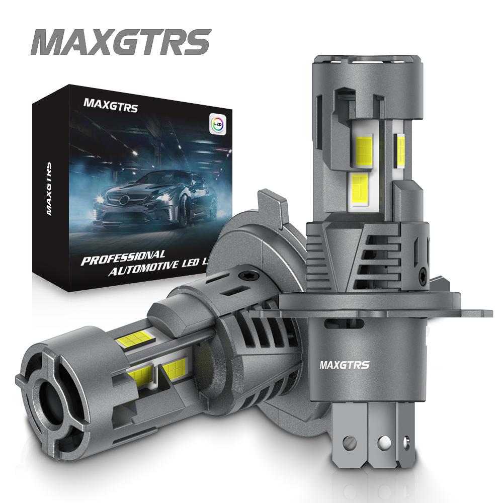 MAXGTRS 30000LM H4 LED 9003 HB2 Headlights High and Low Beam with Fan Wireless 110W Car Headlamp 12V