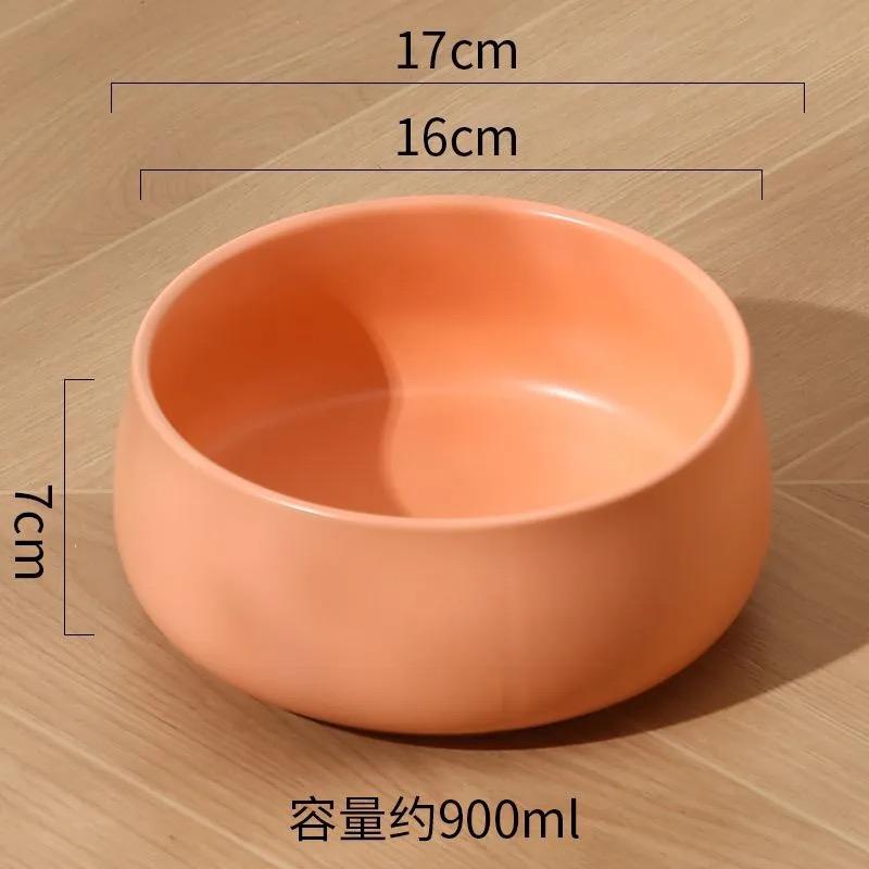 

Buddha Series Ceramic Water Bowl for Cat And Dog, Overturn Proof Diagonal Anti Slip Large Capacity Tableware, Pet Supplies , 1Pc