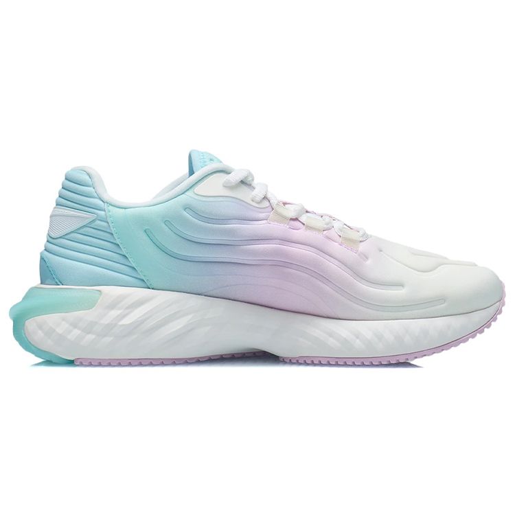 Li-Ning Non-Slip Wear-Resistant Low-Top Running Shoes Women Sneakers Light-Blue ARSR038-3