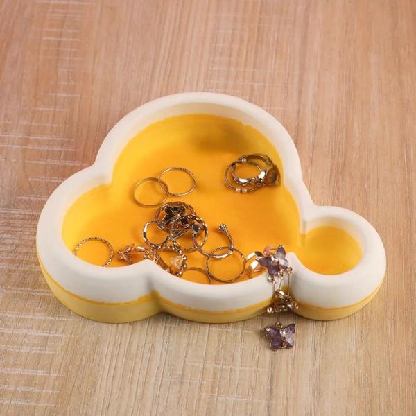 DIY Epoxy Resin Mold Flower Shape Storage Plate Silicone Mold Jewelry Holder Tray Mold DIY Craft Gift Home Desktop Decoration
