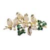 Luxury Bird Shaped Rhinestone Brooch Fashionable and Elegant Suit Jacket Pin Accessories Holiday Gifts