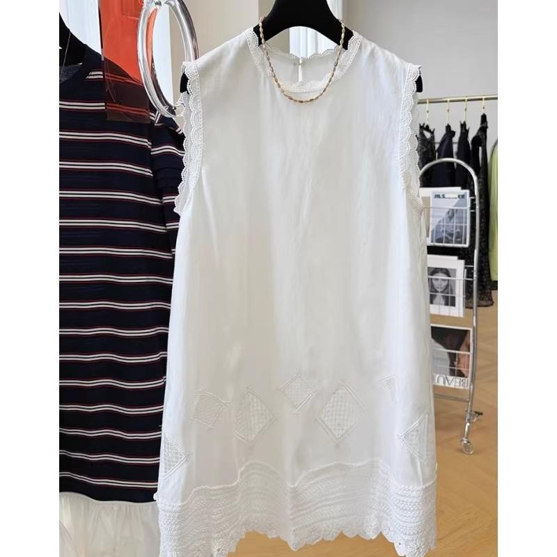 Patchwork Lace Sleeveless Summer Dress – Unique, Slimming & Beautiful