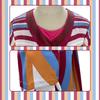 Wanda Maximoff Cosplay Dress, WandaVision Retro Striped Casual Dress for Halloween Cosplay Party